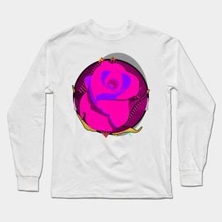 Pink Rose Long Sleeve T-Shirt